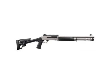 Panzer Arms M4 Marine 12 Gauge 18.5" 6rd Semi-Automatic Shotgun, Nickel/Black