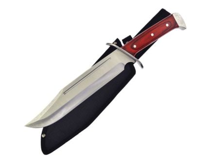 Frost Cutlery Blackhills Bushmaster Fixed Blade Clip Point Knife, Brown- FBKH119