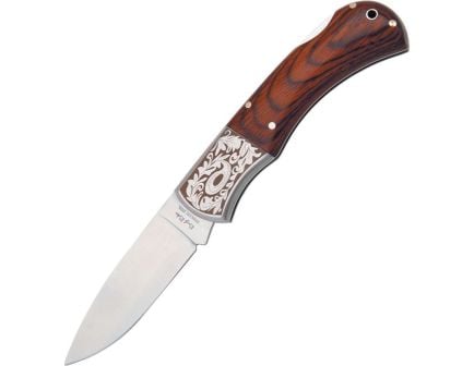 Rough Rider 182 Folding Drop Point Knife, Brown - RR182