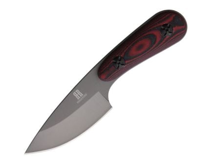 Rough Rider 2163 Fixed Blade Drop Point Knife, Red - RR2163