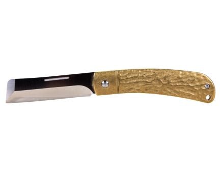 Rough Rider APTA Folding Chisel Knife, Brass - RR2284