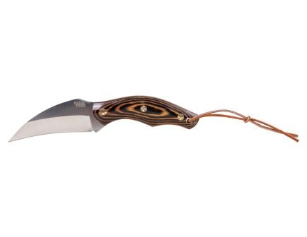 Rough Rider 2584 Fixed Blade Wharncliffe Knife, Brown - RR2584