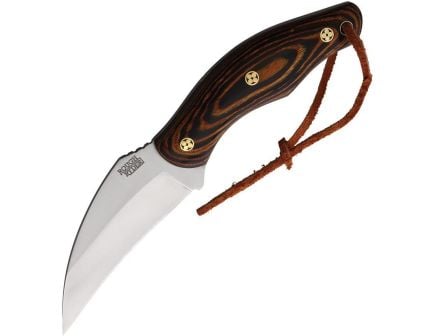 Rough Rider 2601 Fixed Blade Drop Point Knife, Brown - RR2601
