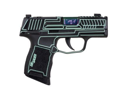 Sig Sauer P365 "Outlander Blue Laser" 9mm Pistol 3.1" 10rd, Black