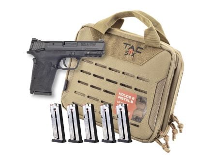 Smith & Wesson M&P9 Shield EZ M2.0 9mm Pistol Bundle 3.675" 8rd, Black