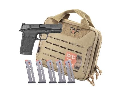 Smith & Wesson M&P380 Shield EZ M2.0 .380 Auto Pistol Bundle 3.68" 8rd, Black