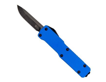 Templar Knife California Legal OTF Drop Point Knife, Blue - CA-AHB-32-1