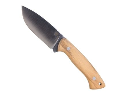 CobraTec Knives Twin Mountain Fixed Blade Drop Point Knife, Olive Wood - CTTWMOLW4