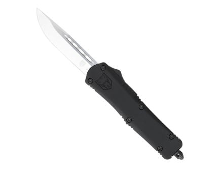 CobraTec Knives FS-3 OTF Drop Point Knife, Black - MBFS-3DNS