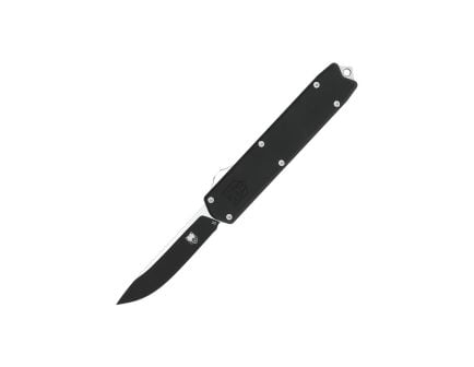 CobraTec Knives Dominator Medium OTF Drop Point Knife, Black - MCTDOMBLK