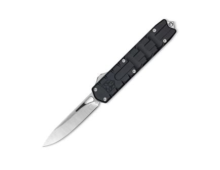CobraTec Knives Enforcer Medium OTF Drop Point Knife, Black - CTEBLKM390DNS
