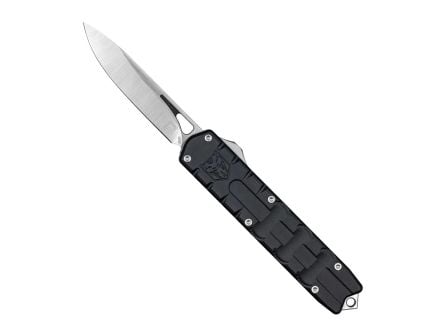 CobraTec Knives Enforcer Medium OTF Drop Point Knife, Black - CTEBLKM390DNS