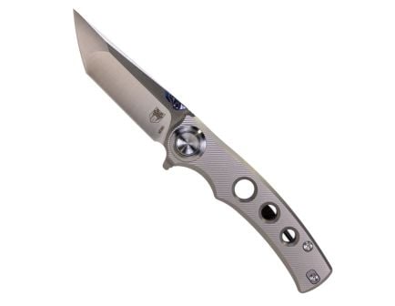 CobraTec Knives Maverick Folding Tanto Knife, Silver - CTMVKM390TNS