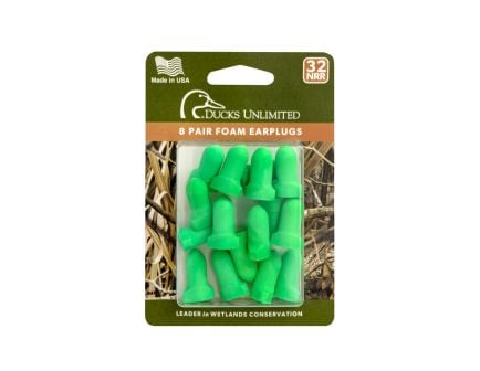 Radians Ducks Unlimited NRR32 8pr Blister Pack Green Foam Plugs - DU-FPL-GN32-B8
