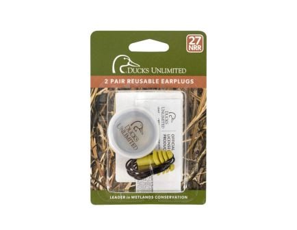 Radians Ducks Unlimited NRR27 2pr Blister Pack Green Flange Dielectric Earplug DU-RPL-GN27-B2