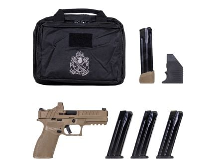 Springfield Pistol Echelon FDE Gear Up 4.5" 9mm 20rd w/ Viridan RFX II Green Dot, Range Bag