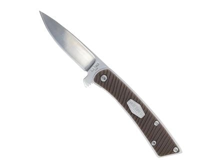 Old Timer Slim Folding Drop Point Knife, Brown - 1226419