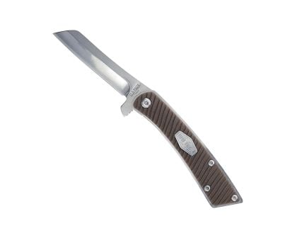 Old Timer Slim Folding Cleaver Knife, Brown - 1229078