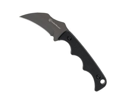 Smith & Wesson HRT Karambit Fixed Blade Hawkbill Knife, Black - 1193154