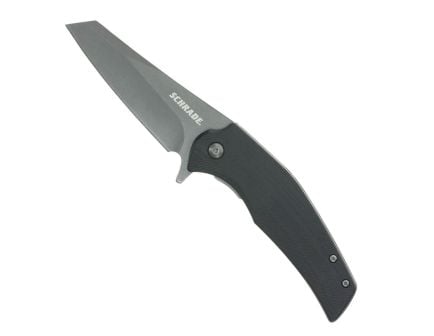 Schrade Torsion Folding Reverse Tanto Knife, Black - 1182622