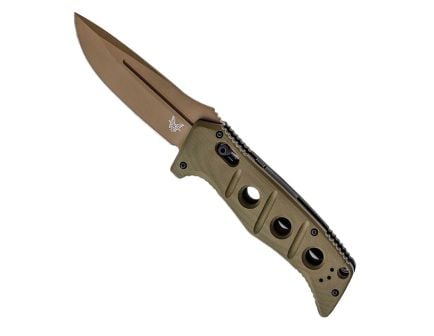 Benchmade Auto Adamas Folding Drop Point Knife, OD Green - 2750FE-2