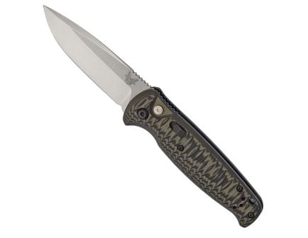 Benchmade CLA Folding Drop Point Knife, Green & Black - 4300-1