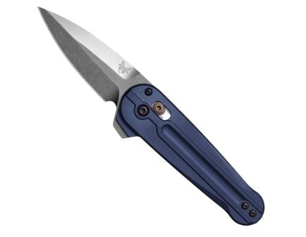 Benchmade Lowden Folding Spear Point Knife, Crater Blue - 491