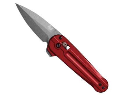 Benchmade Lowden Folding Spear Point Knife, Phoenix Red - 491GY-01