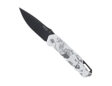 Bear & Son Edge Brisk 3.0 Folding Drop Point Knife, True Timber White Viper - 61545