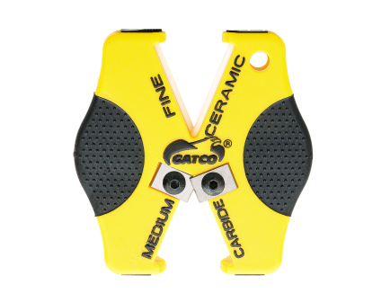 Gatco Double Duty Carbide Knife Sharpener, Yellow - 6402
