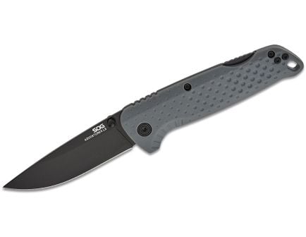 SOG Knives Adventurer Folding Drop Point Knife, Gray - SOG-13-11-06-43