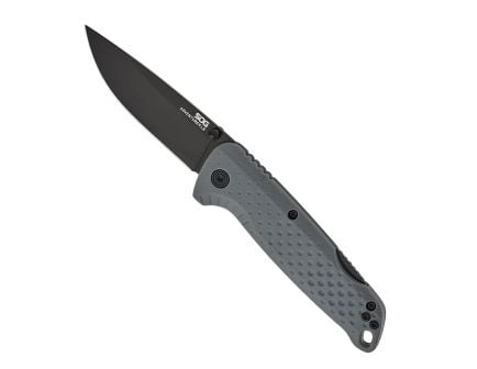 SOG Knives Adventurer Folding Drop Point Knife, Gray - SOG-13-11-06-43