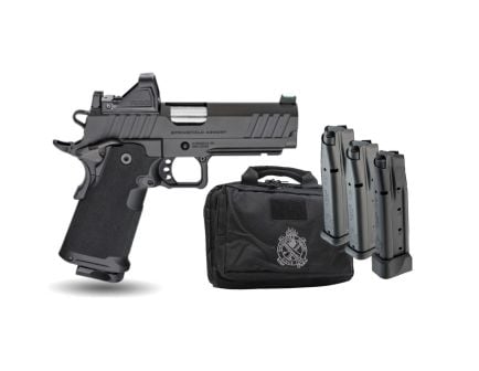 Springfield 1911 Prodigy 4.25" 9mm 20rd / 17rd Pistol Package with Viridian RFX11 Green Dot Optic, Black - PH9117AOS-PAC