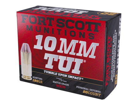 Fort Scott Munitions 10mm TUI 190GR SCS 20rds - 10MM190SCV2