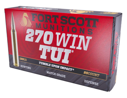 Fort Scott Munitions .270 Win. TUI 130GR SCS, 20rds - 270130SCV2