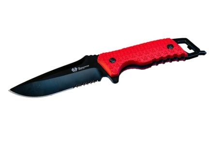 Uncharted Supply Co. Empire Fixed Blade Drop Point Knife, Red - BA-E6P-U-RD