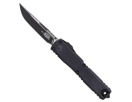 Microtech Ultratech Gen III ZBP OTF Drop Point Knife, Black - 1211-1T