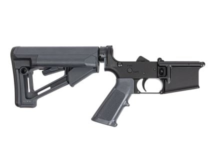 PSA STR Stealth AR-15 Complete Pistol Lower W/Classic grip & Trigger guard, Gray