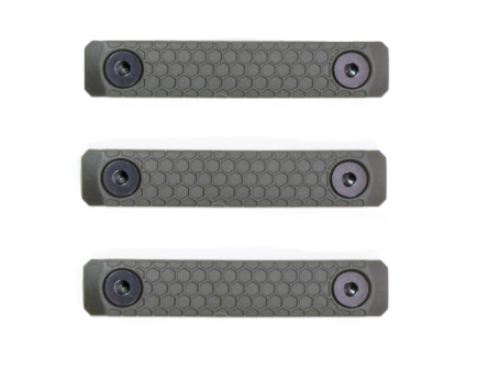 Slate Black Industries Slate Grip, 2 Slot Panel 3-Pack, ODG
