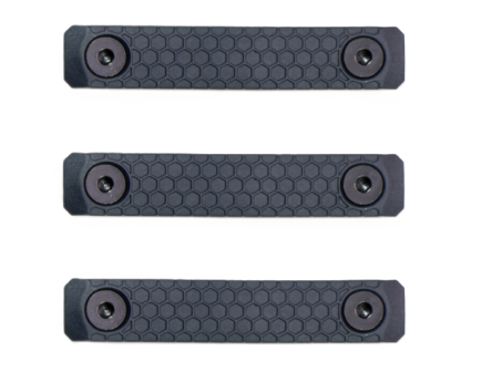Slate Black Industries Slate Grip, 2 Slot Panel 3-Pack, Slate Grey