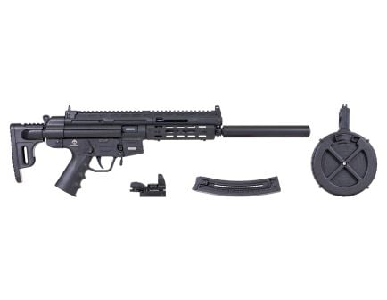 GSG-16 16.25" 22lr 22rd Rifle Package w/ ATI DUO Sight and 110rd Drum, Black - GERGGSG1622MLPKG