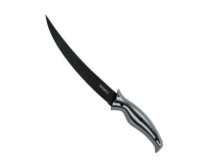 SORD Fishing Products 9" Flexy Fillet Knife Medium Flex Fixed Blade, Black - S9IFK-MF