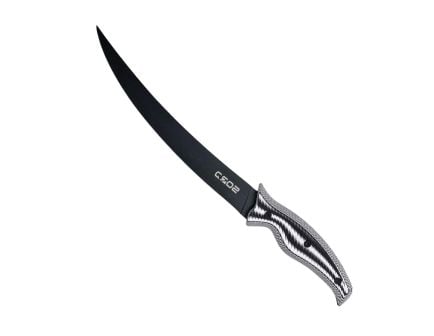 SORD Fishing Products 9" Flexy Fillet Knife Fixed Blade, Black - S9IFK-FL