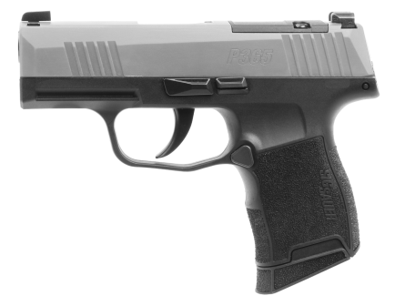 Sig Sauer P365 9mm Pistol 3.1" 10rd, Stainless Steel / Black - 365-9-SXR3P