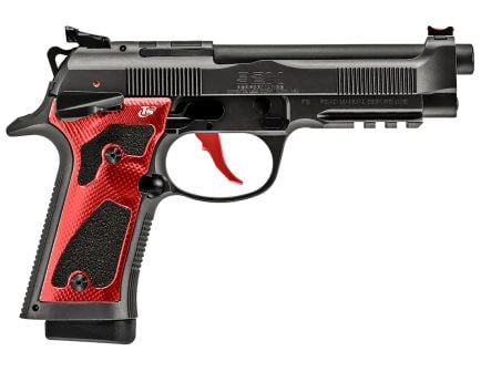 Beretta 92X Performance Carry Optic 9mm Pistol 4.9" 18rd, Blk / Red / Graphite Gray - J92XPCORD18