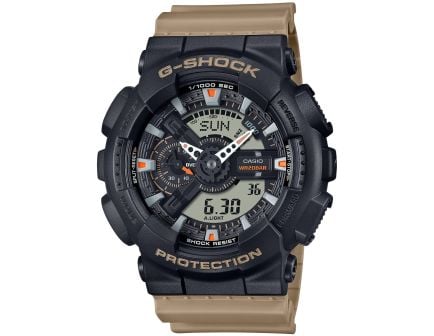 Casio G-Shock GA110 Analog/Digital Wrist Watch, Tan - GA110TU1A5CR