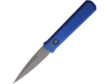 Pro-Tech Godfather Automatic Folding Spear Point Knife, Blue - PTK920BLUE