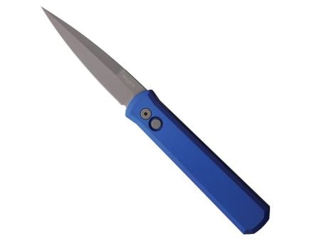 Pro-Tech Godfather Automatic Folding Spear Point Knife, Blue - PTK920BLUE