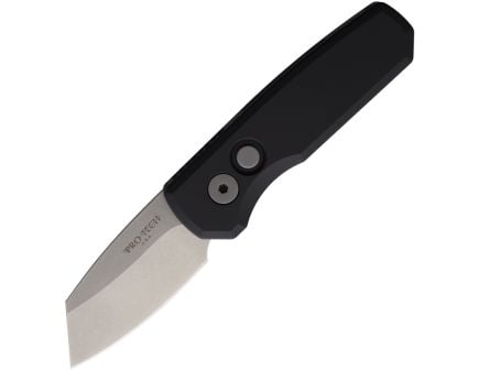 Pro-Tech Runt 5 Automatic Folding Reverse Tanto Knife, Black - PTKR5201