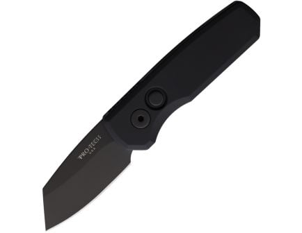 Pro-Tech Runt 5 Automatic Folding Reverse Tanto Knife, Black - PTKR5203